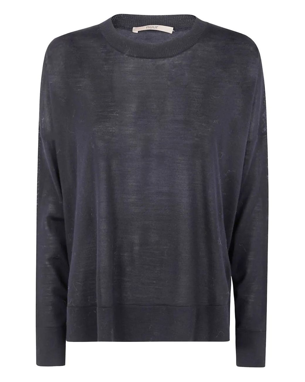 Nuur Black Crew-Neck Sweater