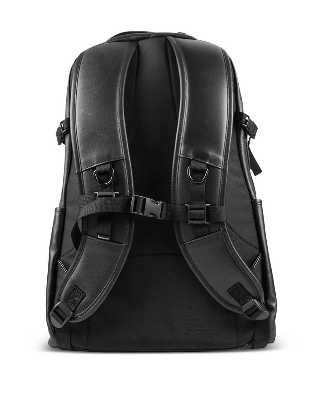 Supreme Leather Backpack in Black | Lyst