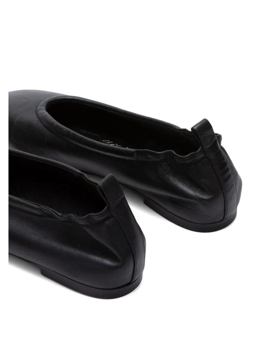 3.1 Phillip Lim Black Id Leather Ballerina Shoes