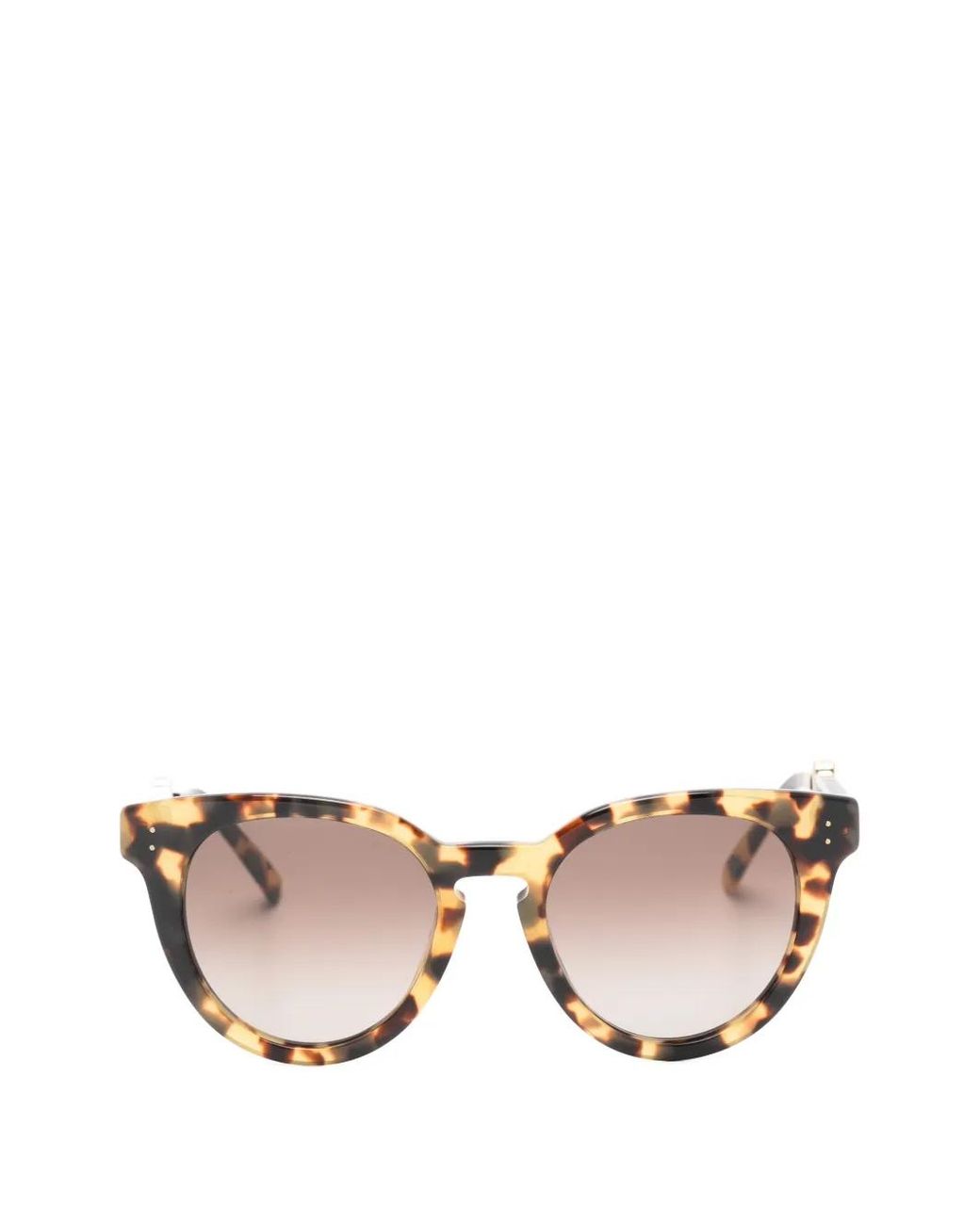 Marc Jacobs Pink Tortoiseshell-Pattern Round-Frame Sunglasses