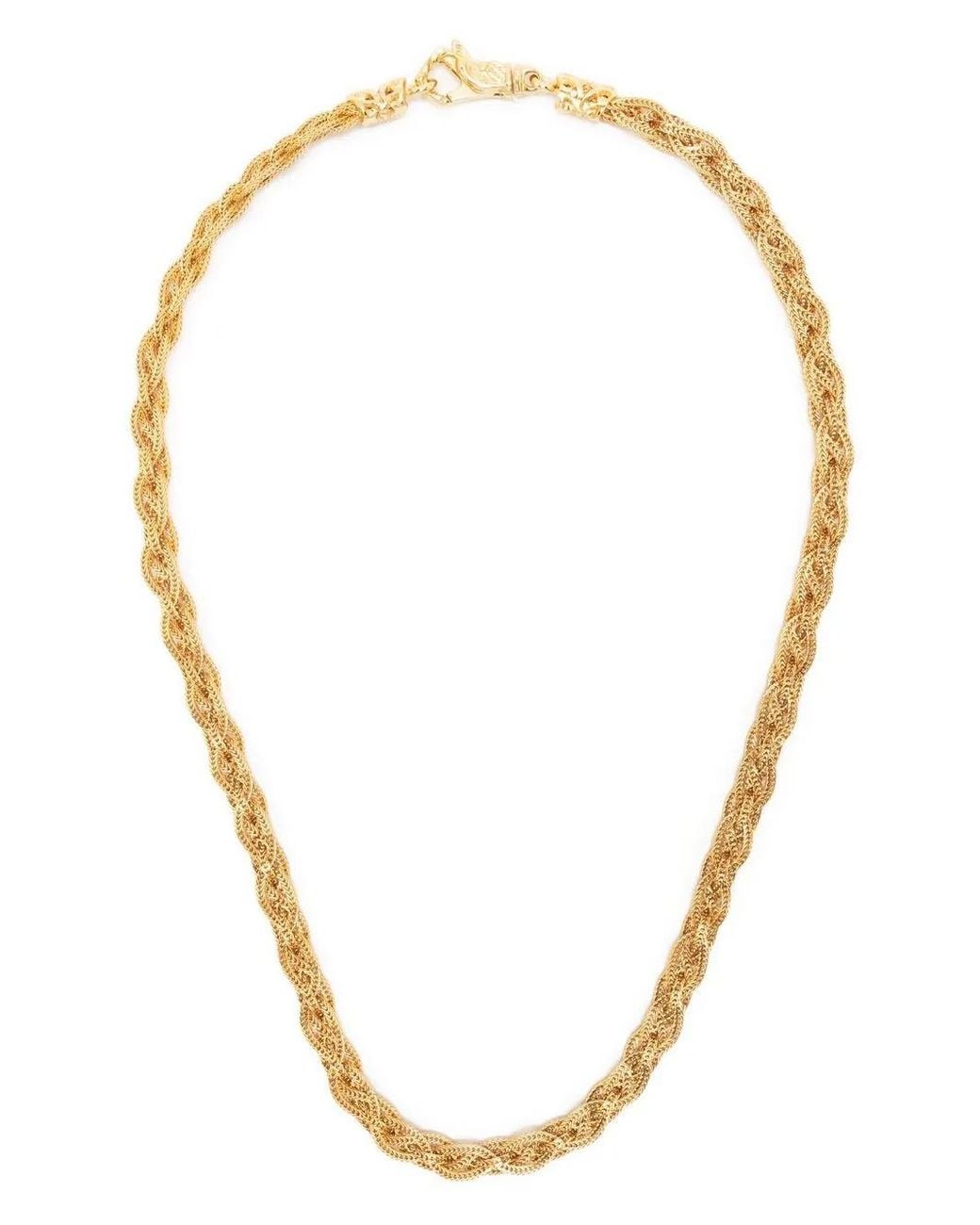 Emanuele Bicocchi Metallic Plated Celtic Braid Necklace