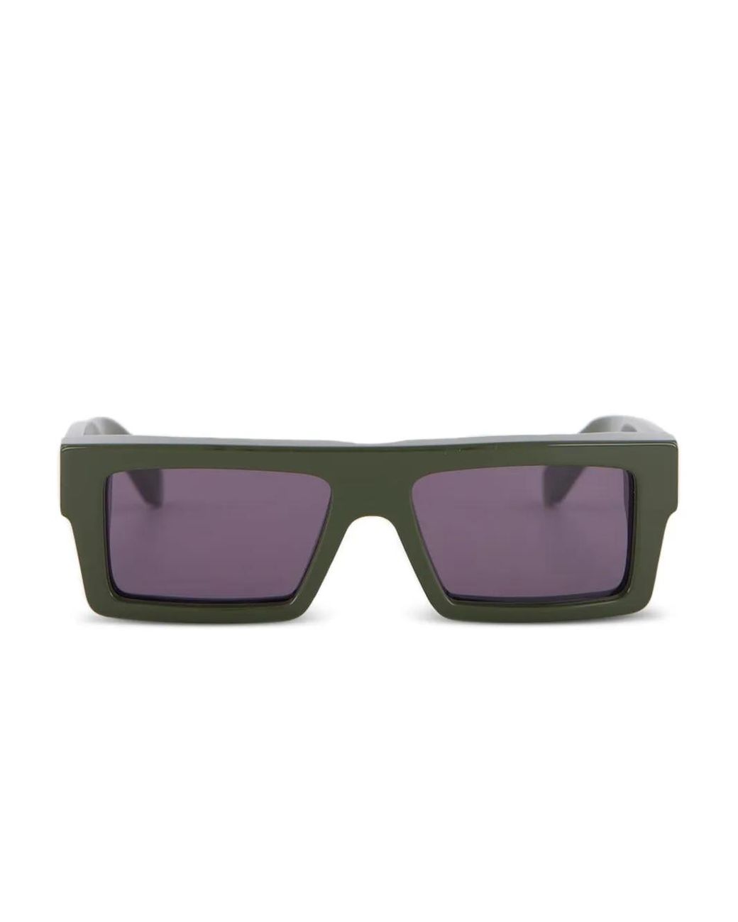 Off-White c/o Virgil Abloh Gray Rectangle Sunglasses for men