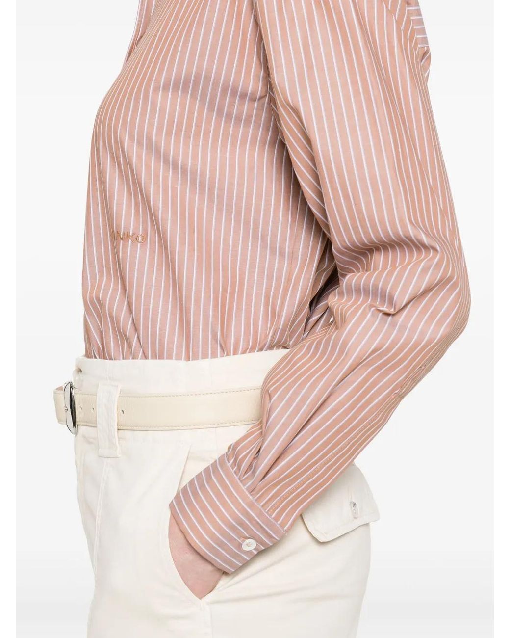 Pinko Pink Striped Shirt