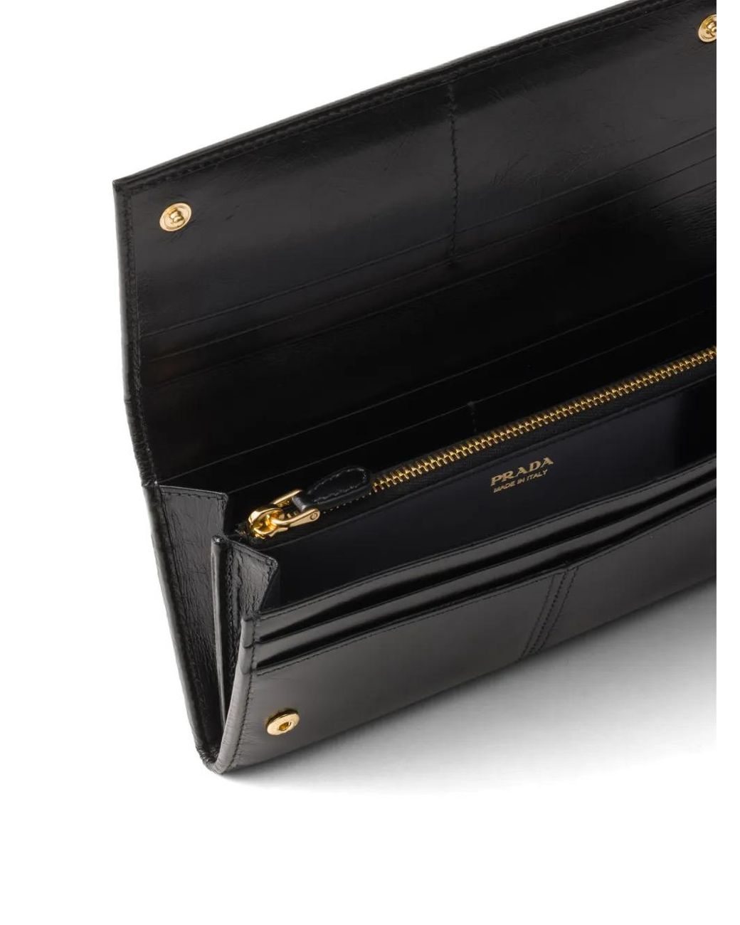 Prada Black Large Leather Wallet