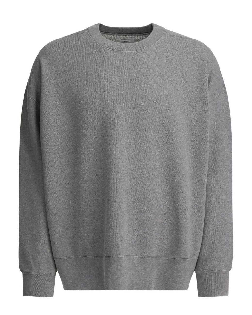 Beams Plus Gray Holly Crew-Neck Cotton Sweatshirt for men