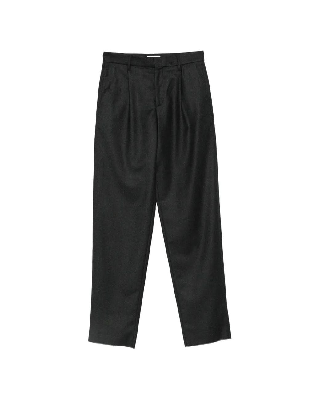 Agnona Black Pantalon De Tailleur À Plis Marqués for men