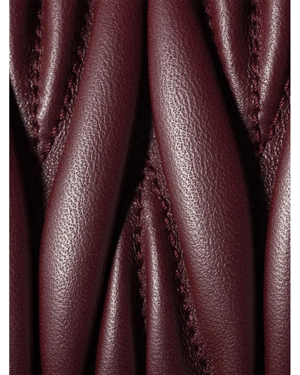 Miu Miu Purple Matelassé Nappa Leather Pouch