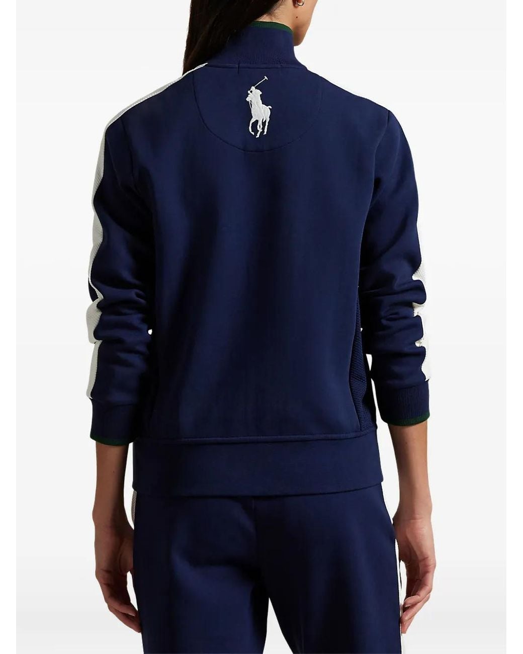 Polo Ralph Lauren Blue Wimbledon Ballperson Zip-Up Track Jacket