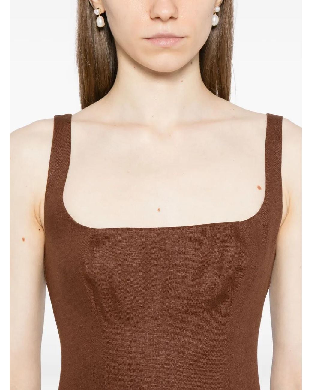 Reformation Brown Janu Dress