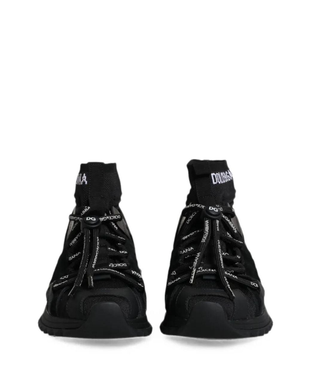 Dolce & Gabbana Black Sorrento Sock-Style Sneakers