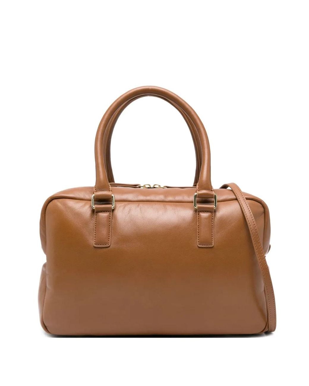 Bolso Shopper De Piel Stand Studio de color Brown
