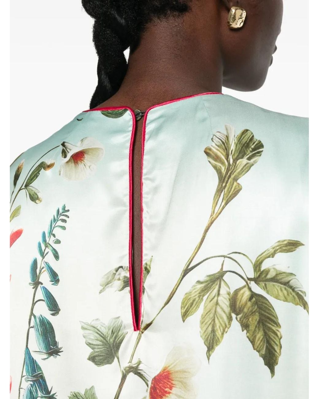 F.R.S For Restless Sleepers White Floral-Print Long-Sleeve Maxi Dress