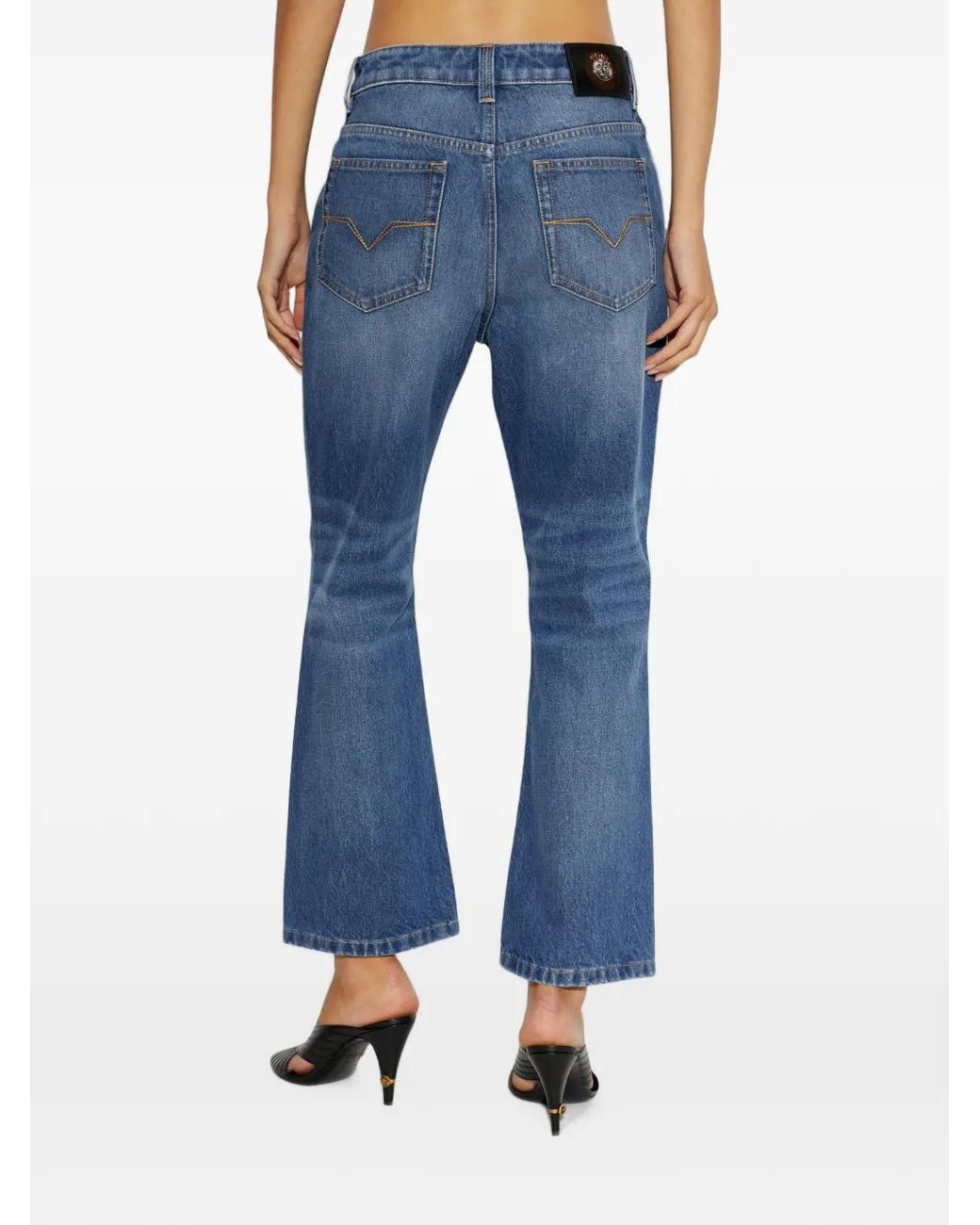 Versace Blue Cotton Jeans