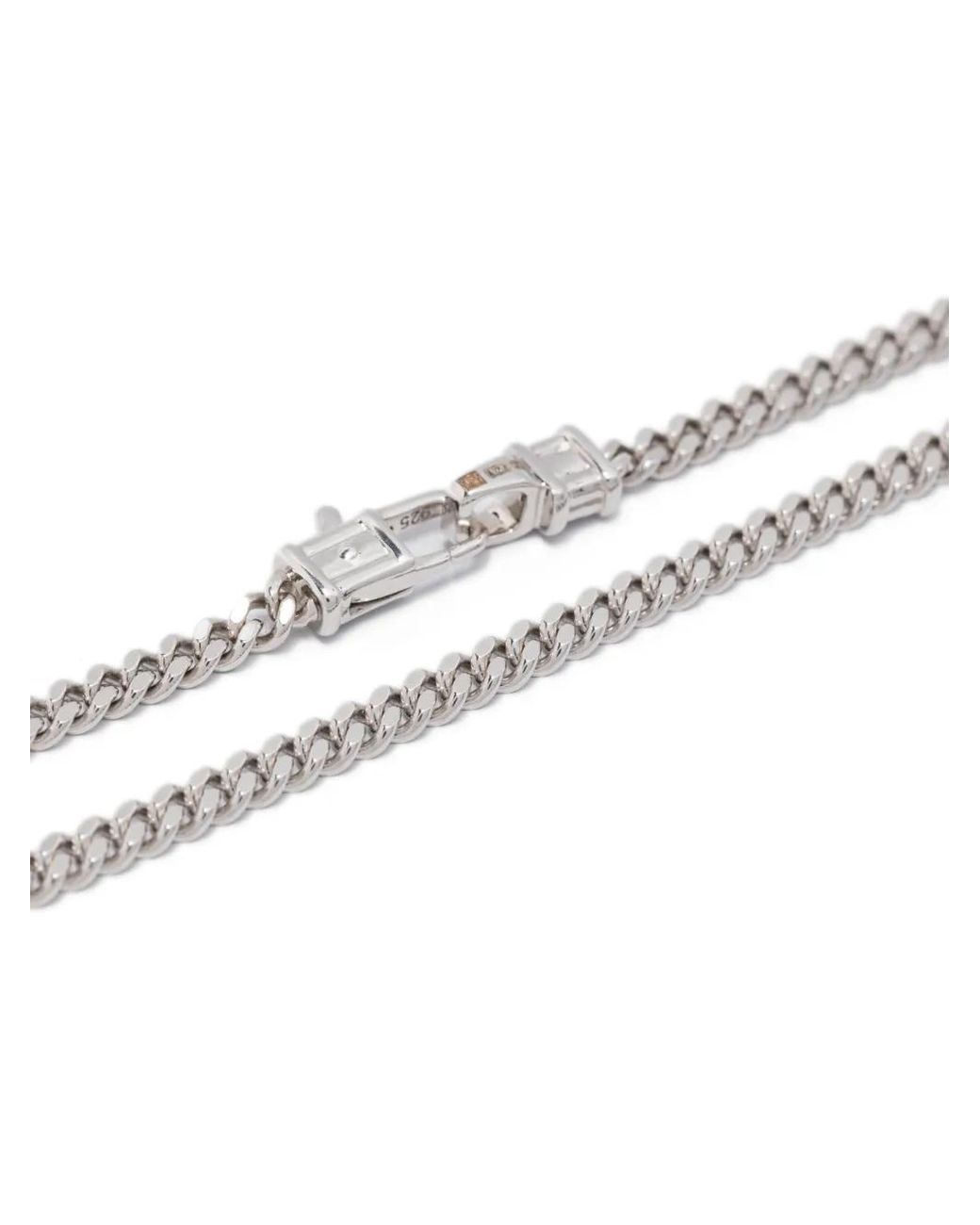 Tom Wood White Curb M Bracelet for men