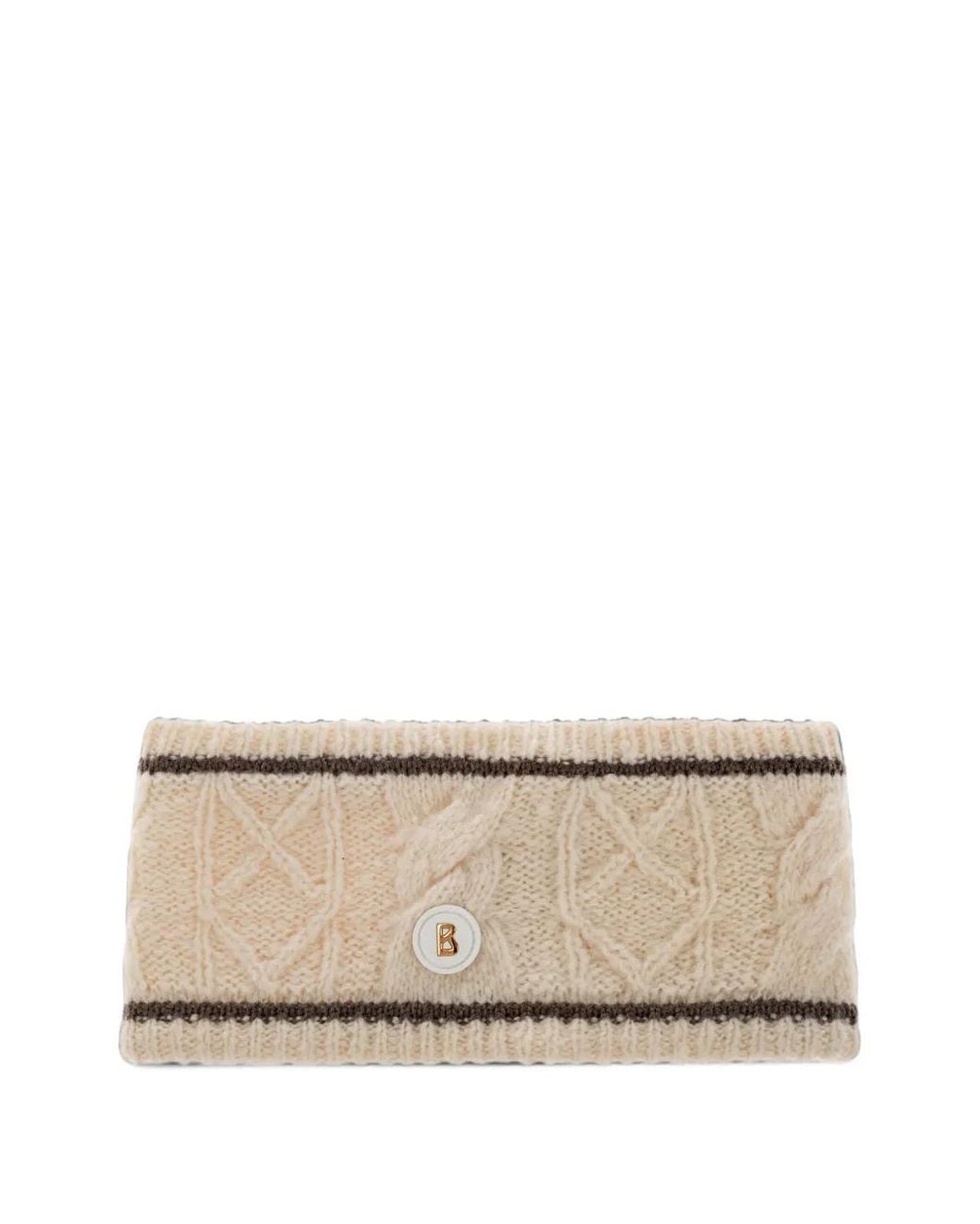 Bogner Natural Agnes Cable-Knit Headband