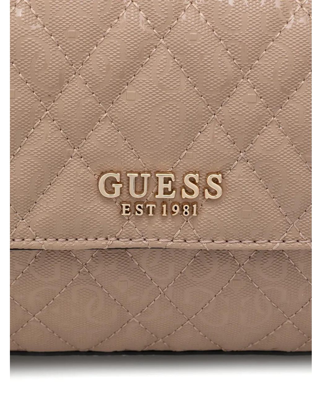 Guess Natural Isemay Logo Crossbody Bag