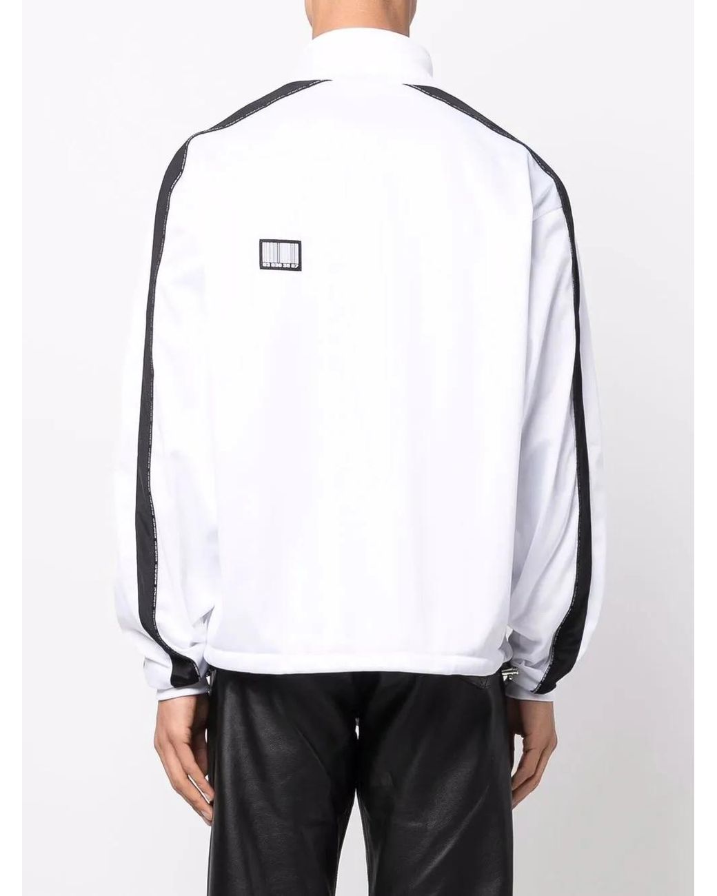 VTMNTS Black Logo-Patch Track Jacket