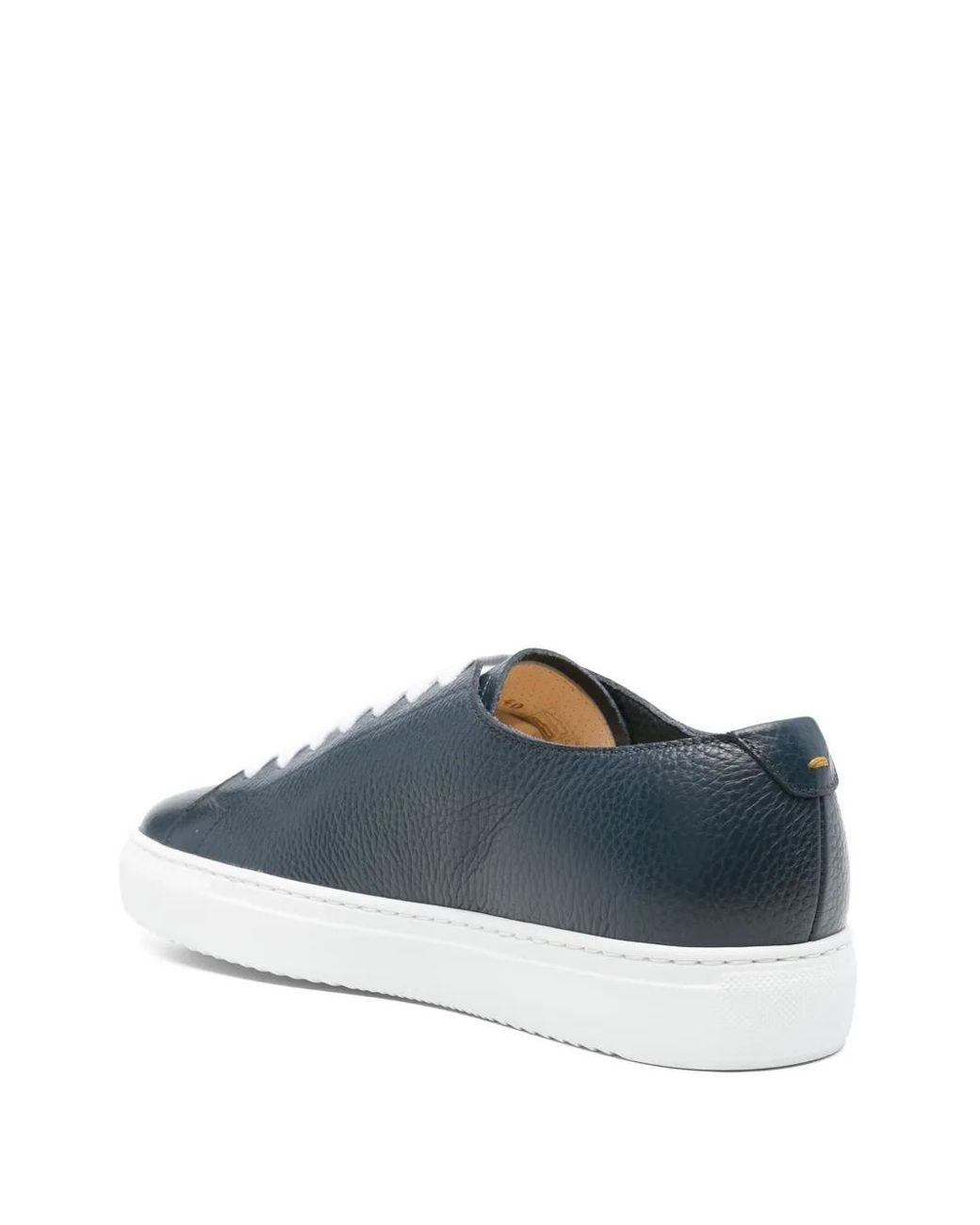 Doucal's Blue Leather Sneakers for men
