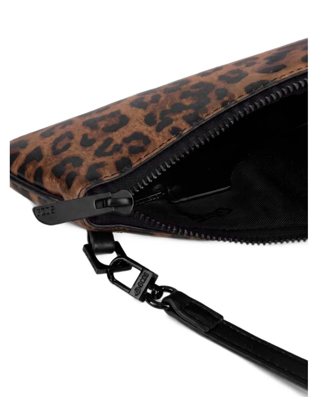 Borsa A Spalla Comma Leopardata di Gcds in White