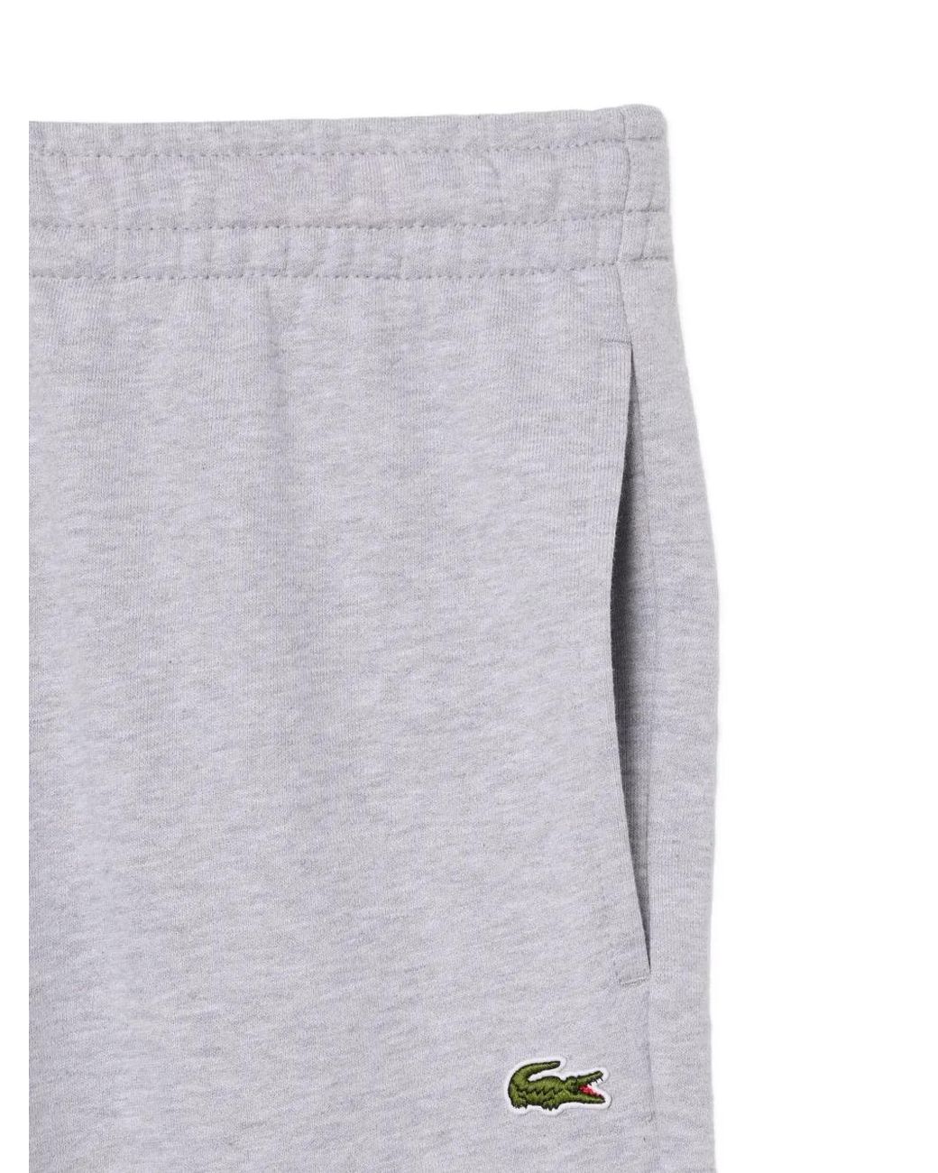 Lacoste Gray Logo-Patch Track Pants for men