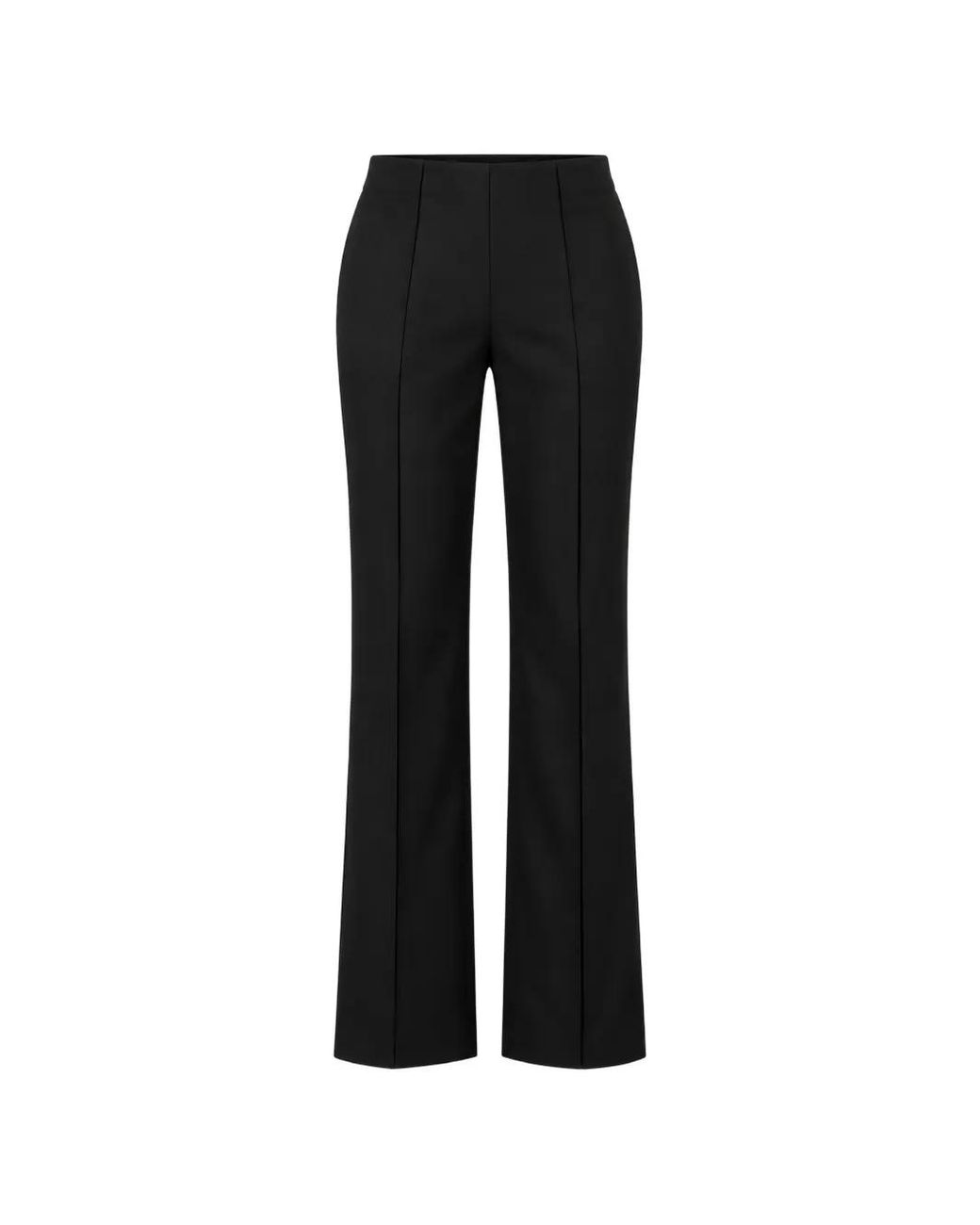 MEIMEIJ Black Pressed-Crease Trousers