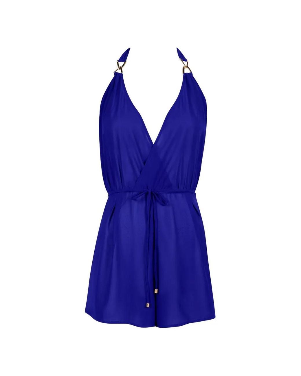Aubade Blue Beach Walk Halterneck Playsuit