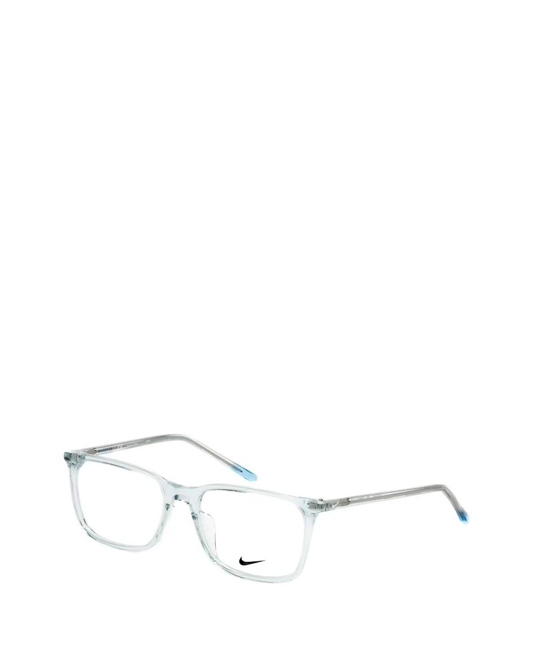 Nike White Rectangle-Frame Glasses