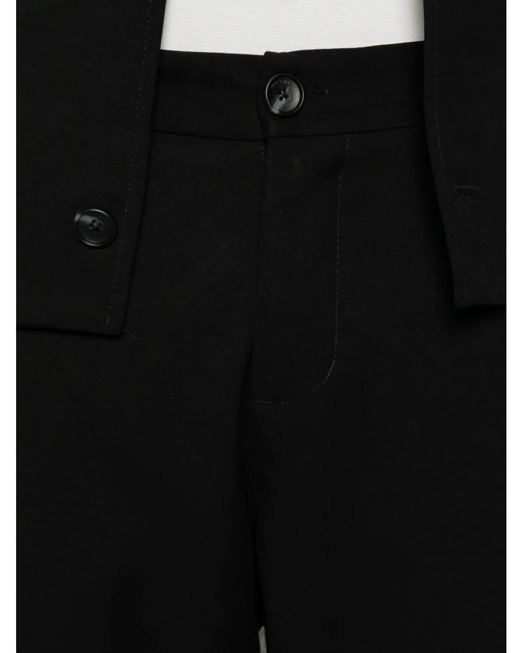 Imperial Black Pantalon Évasé À Boutonnière for men