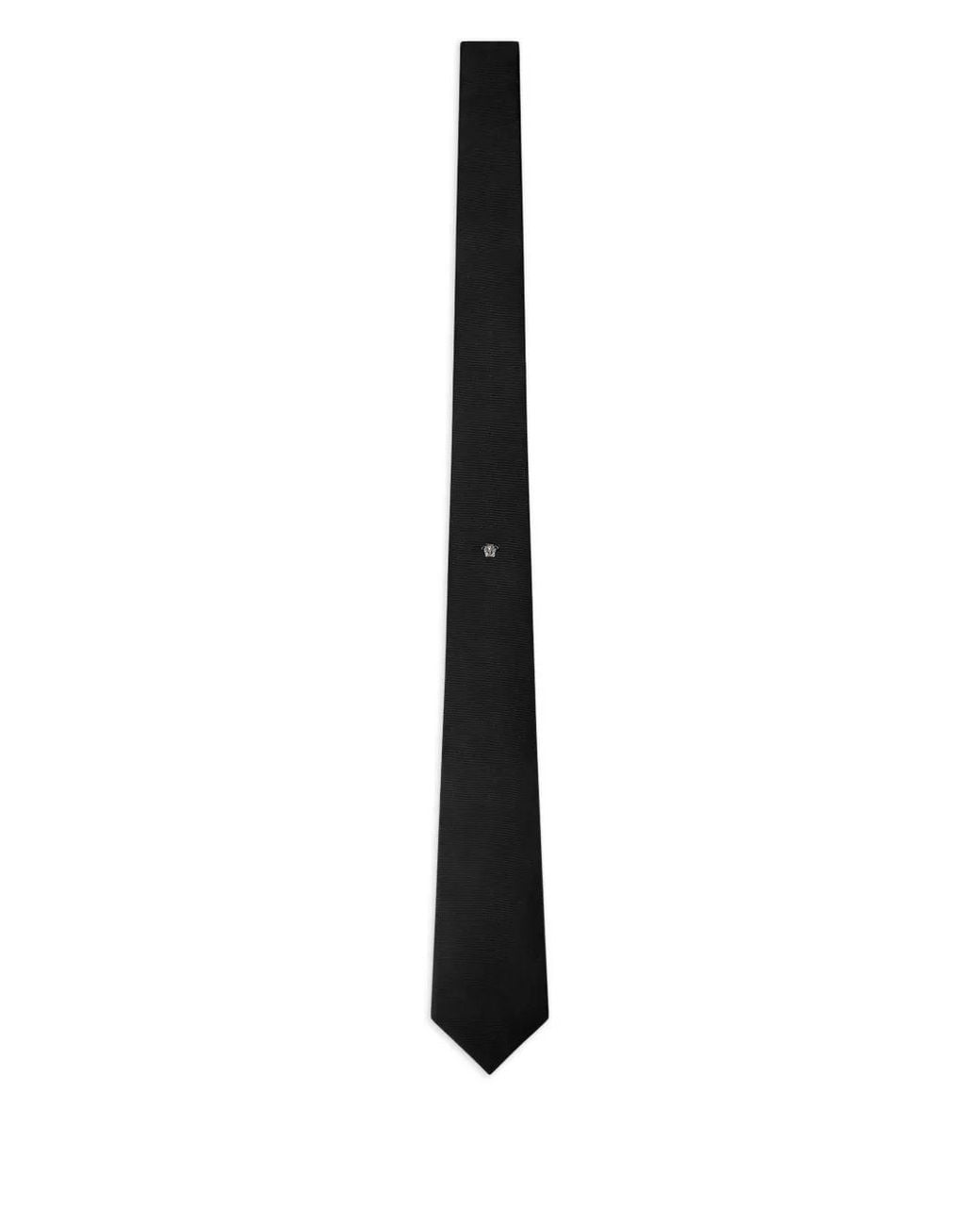 Versace White Medusa Motif Silk Tie for men