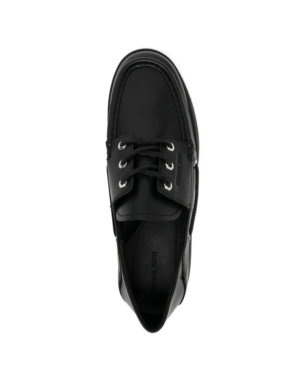 Michael Kors Black Aiden Boat Shoes for men
