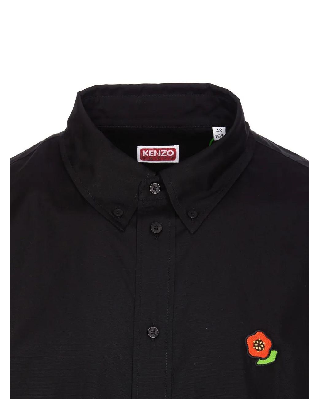 KENZO Blue Pop Cotton Shirt for men