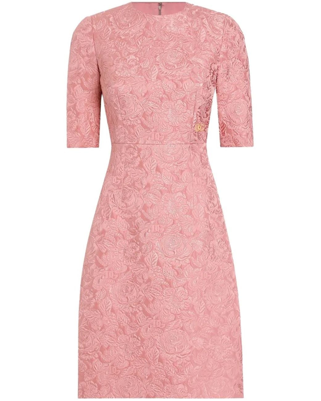 Dolce & Gabbana Pink Elegant Mini Dress For