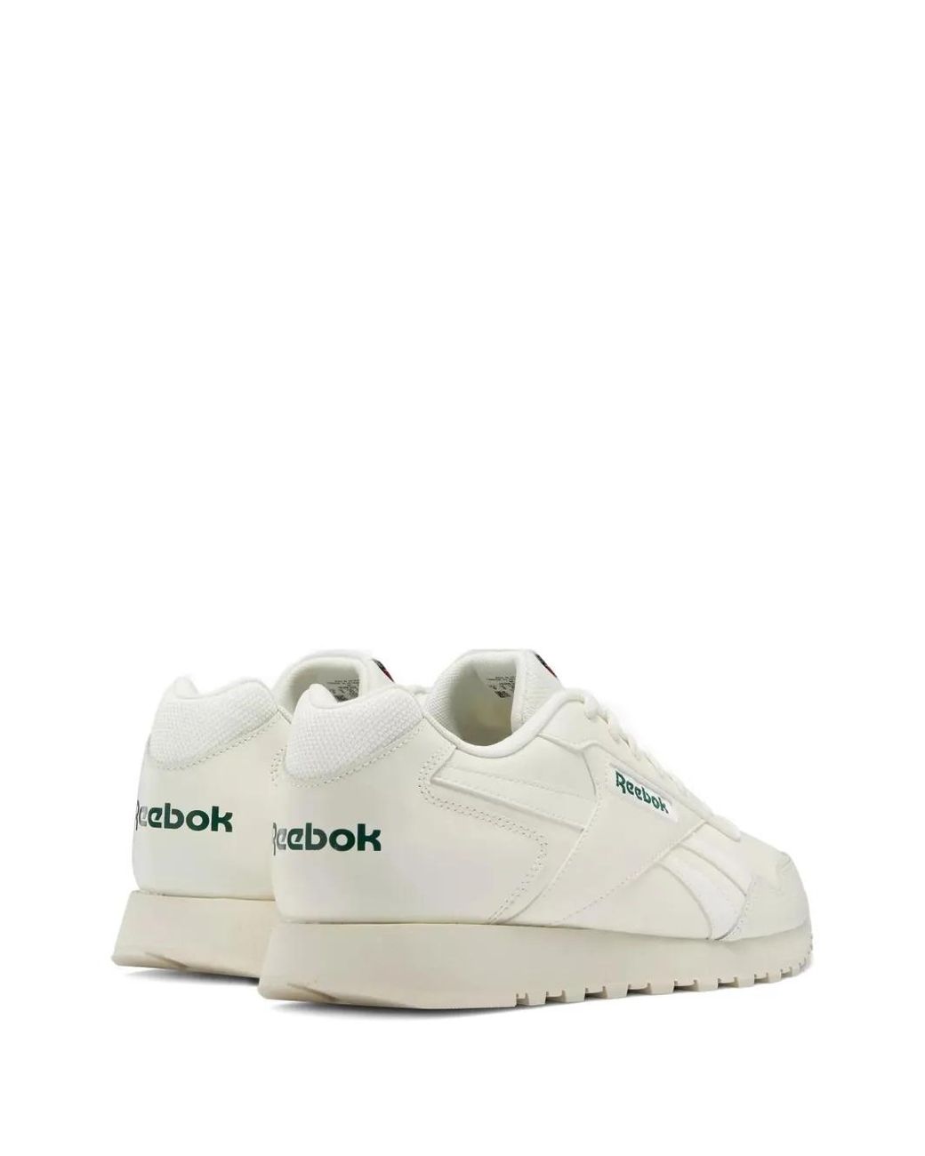 Reebok White Glide "Chalk/Dark" Sneakers