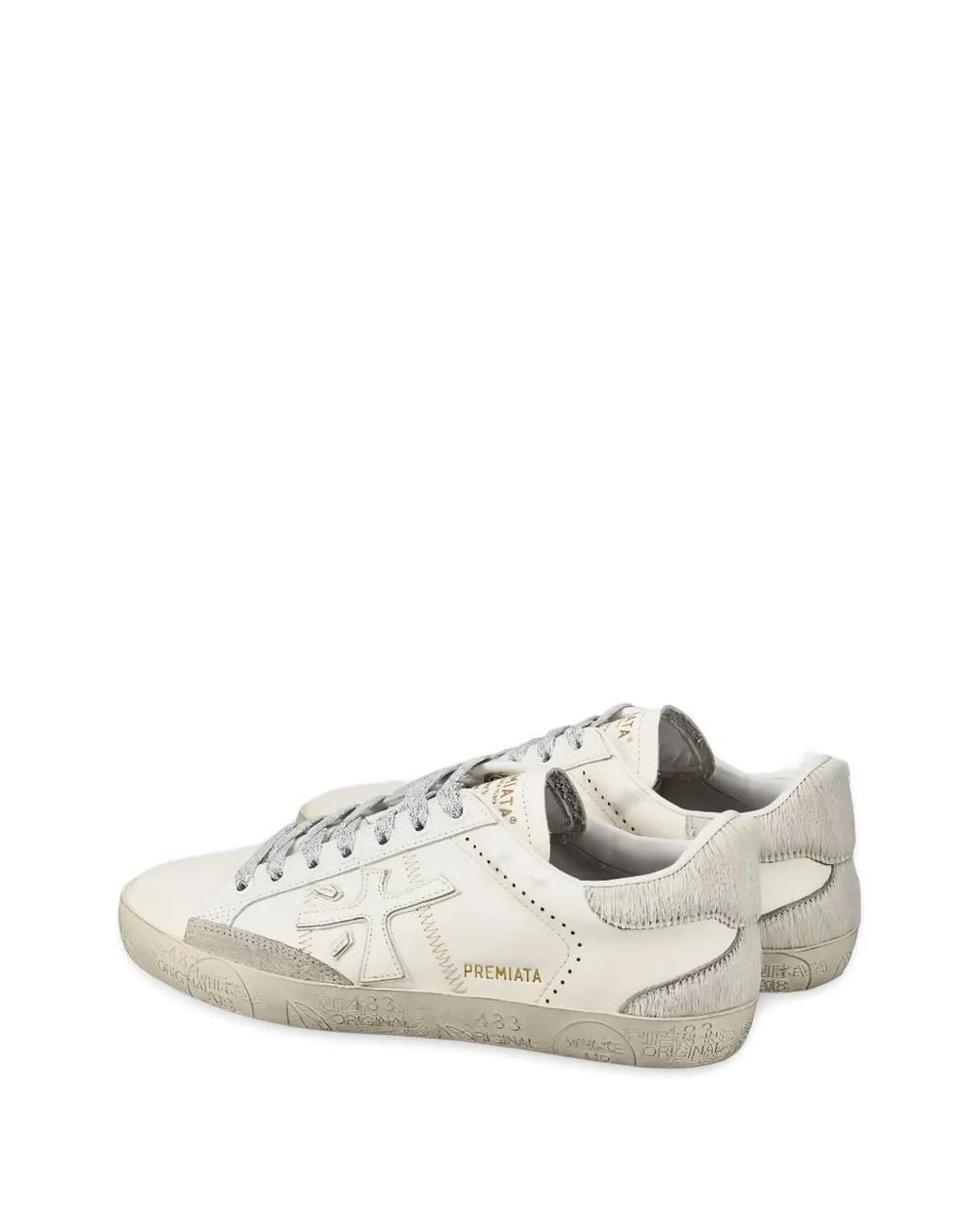 Premiata White Steven 7608 Sneakers