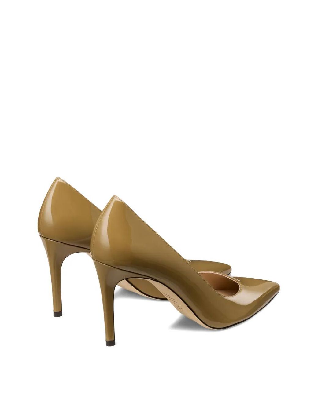Stuart Weitzman Metallic 85Mm Leather Pumps