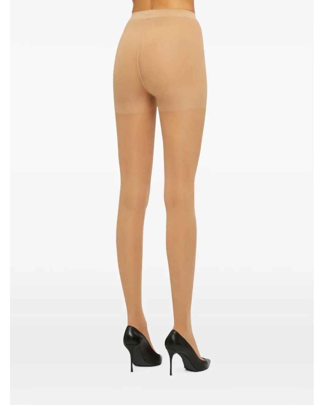 Wolford White Miss W 30 Leg-Support Tights