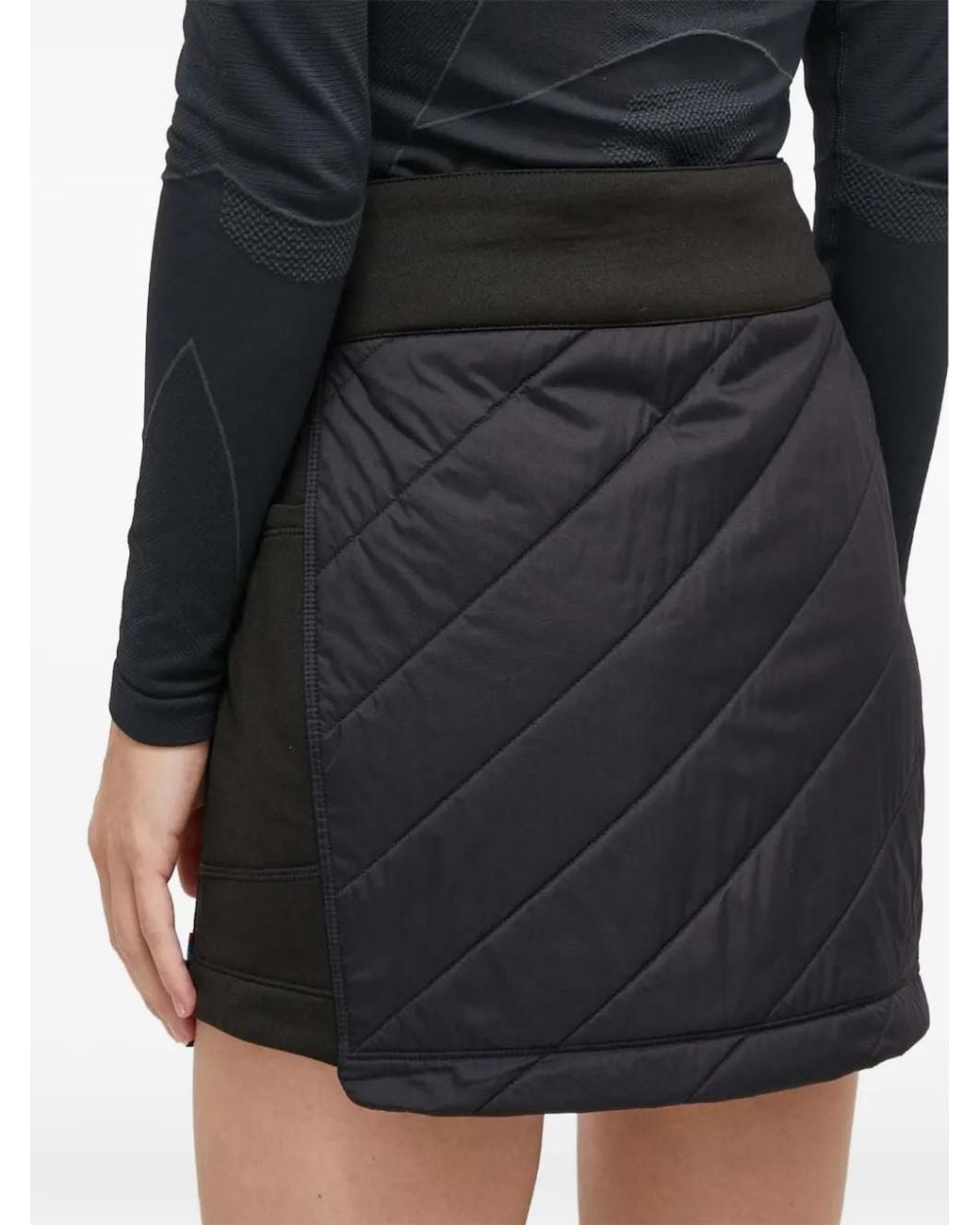 Smartwool Black Quilted Panelled Mini Skirt