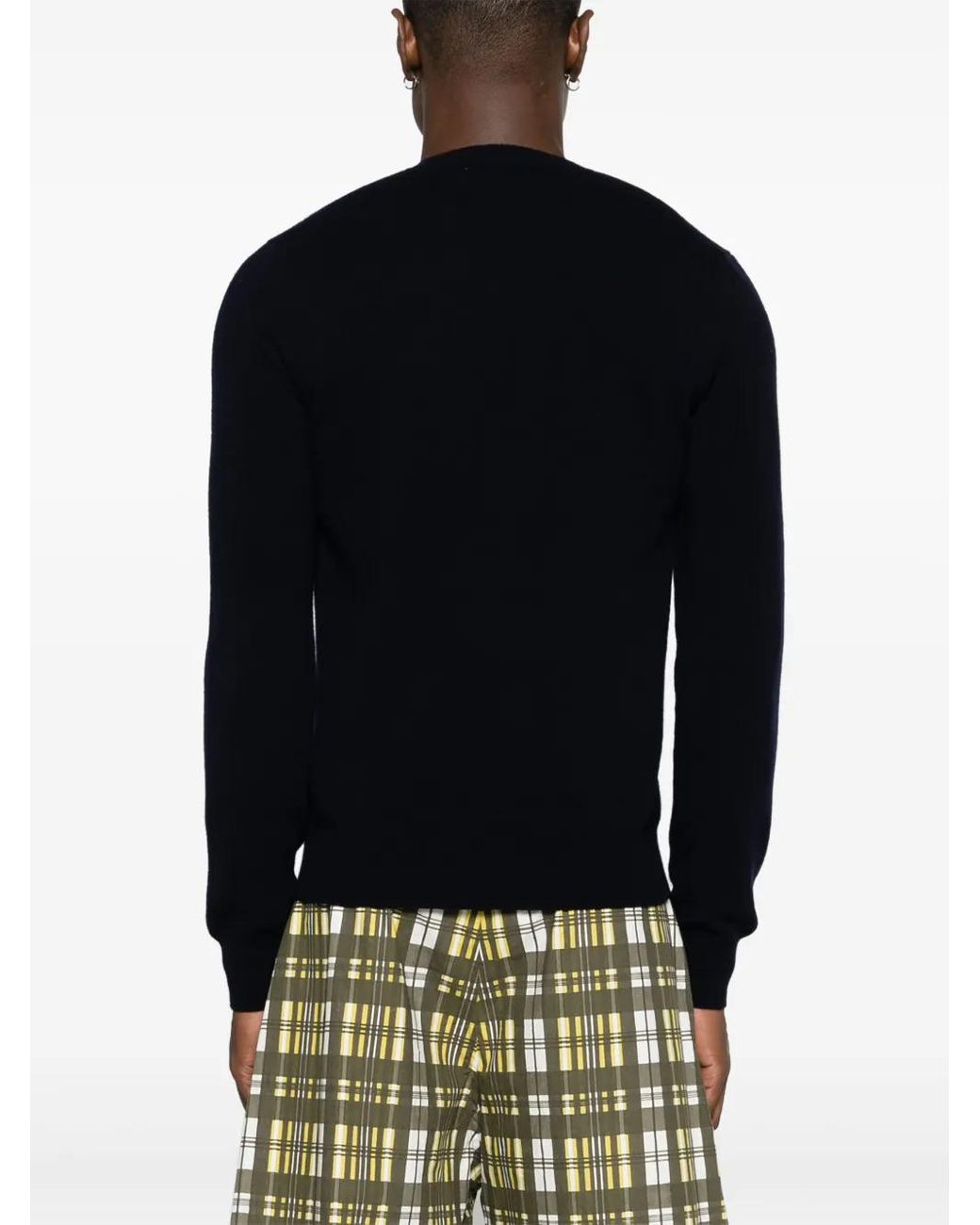 COMME DES GARÇONS PLAY Black Heart-Patch Wool Jumper