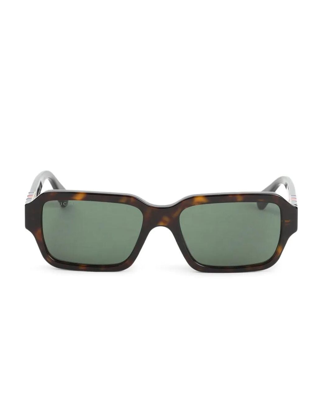 Gucci Green Rectangular Frame Sunglasses for men