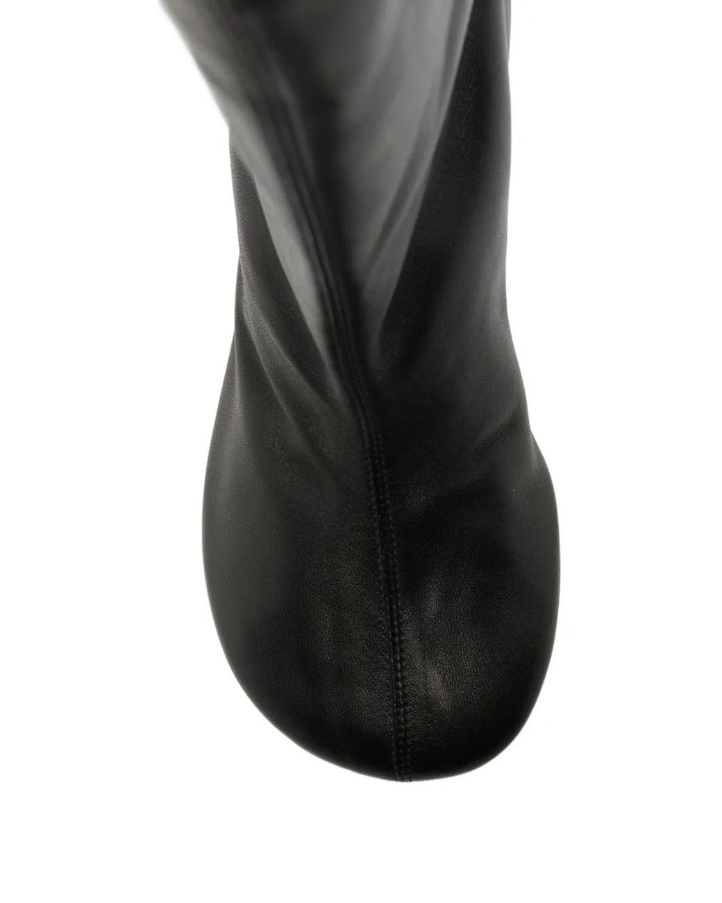 Plan C Black Pointed-Toe Leather Boots