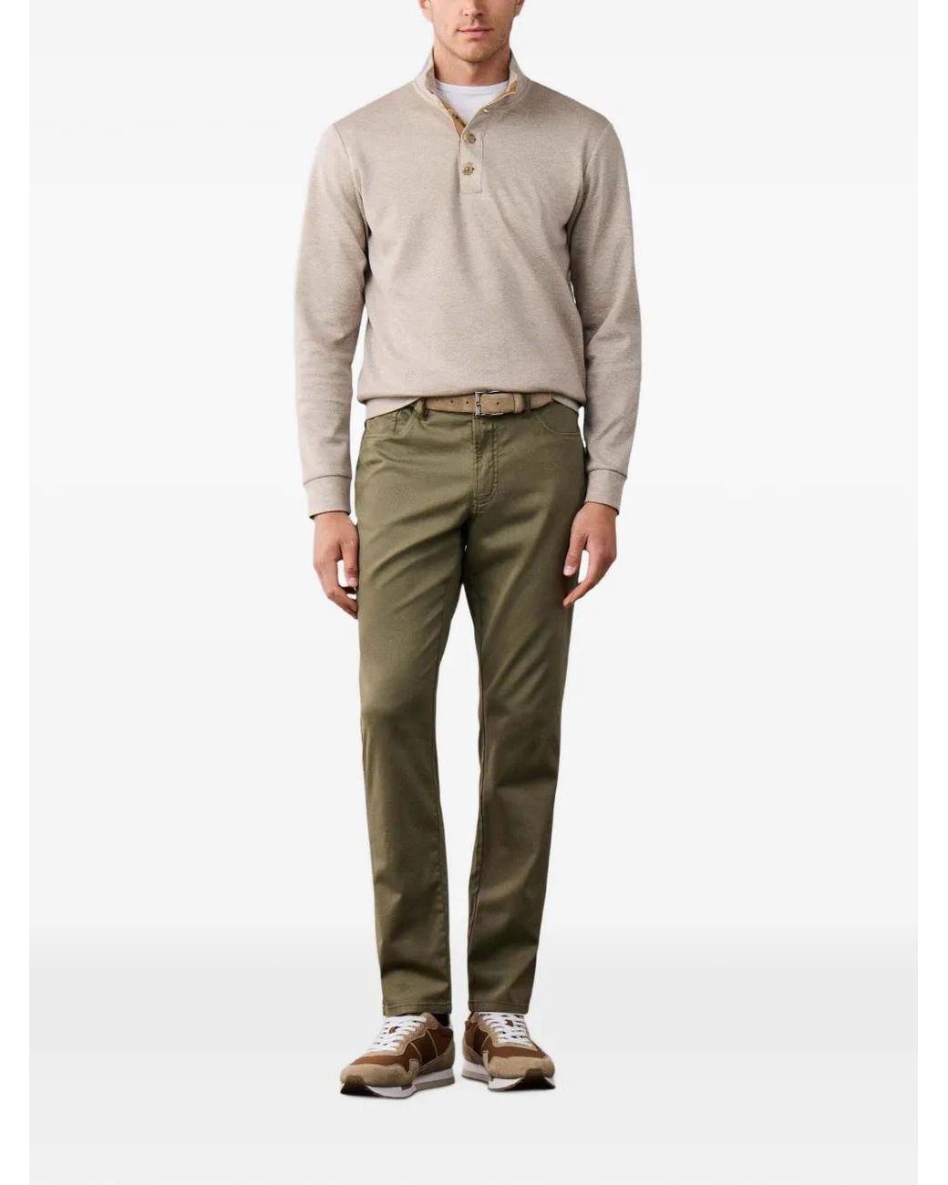 Hackett Green Straight-Leg Trousers for men
