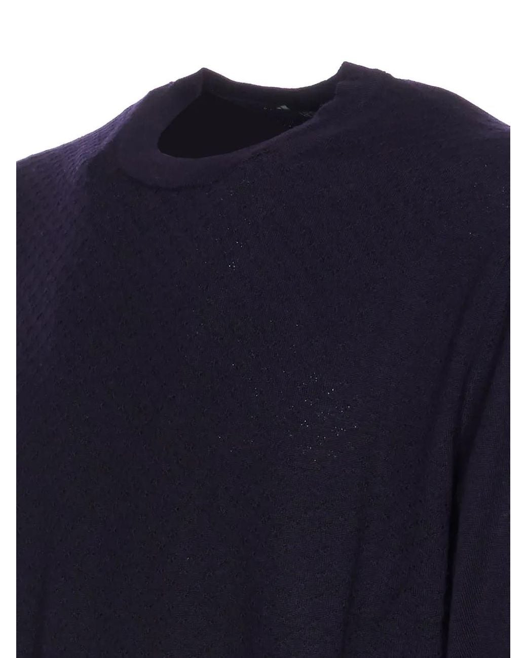 Hōsio Blue Crewneck Long-Sleeves Sweater for men