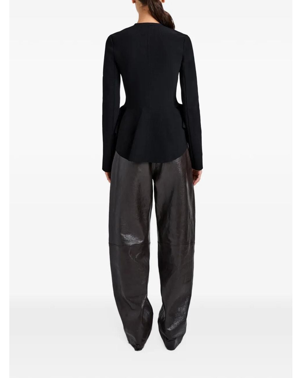 Proenza Schouler Black Viscose Polyamide Jacket
