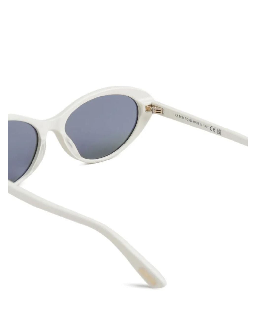 Tom Ford Gray T-Logo Cat-Eye Sunglasses