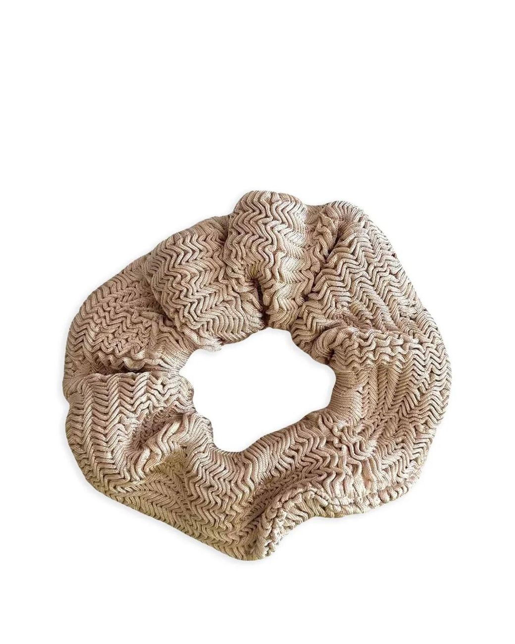 Paramidonna Metallic Textured Scrunchie