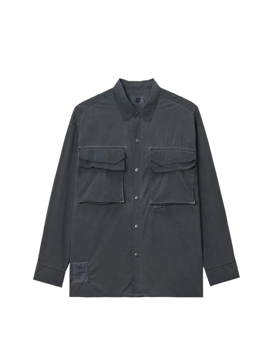 Camicia Con Taschini di Izzue in Blue da Uomo