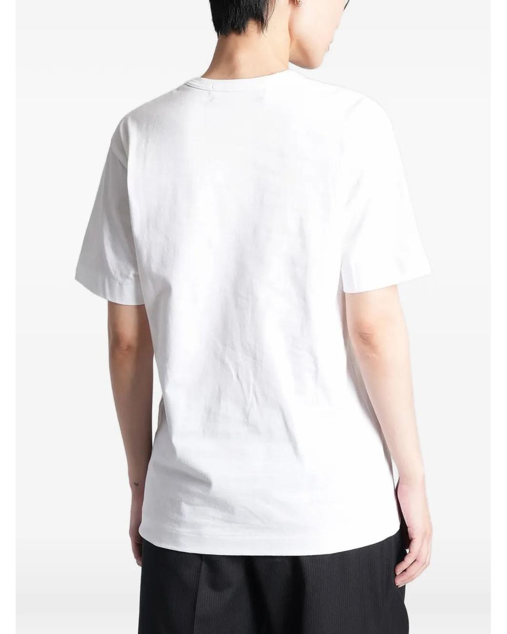 Comme des Garçons Red Play Heart-Print T-Shirt