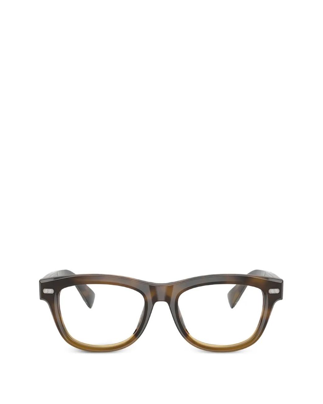 Brunello Cucinelli Brille Mit Eckigem Gestell in Brown für Herren