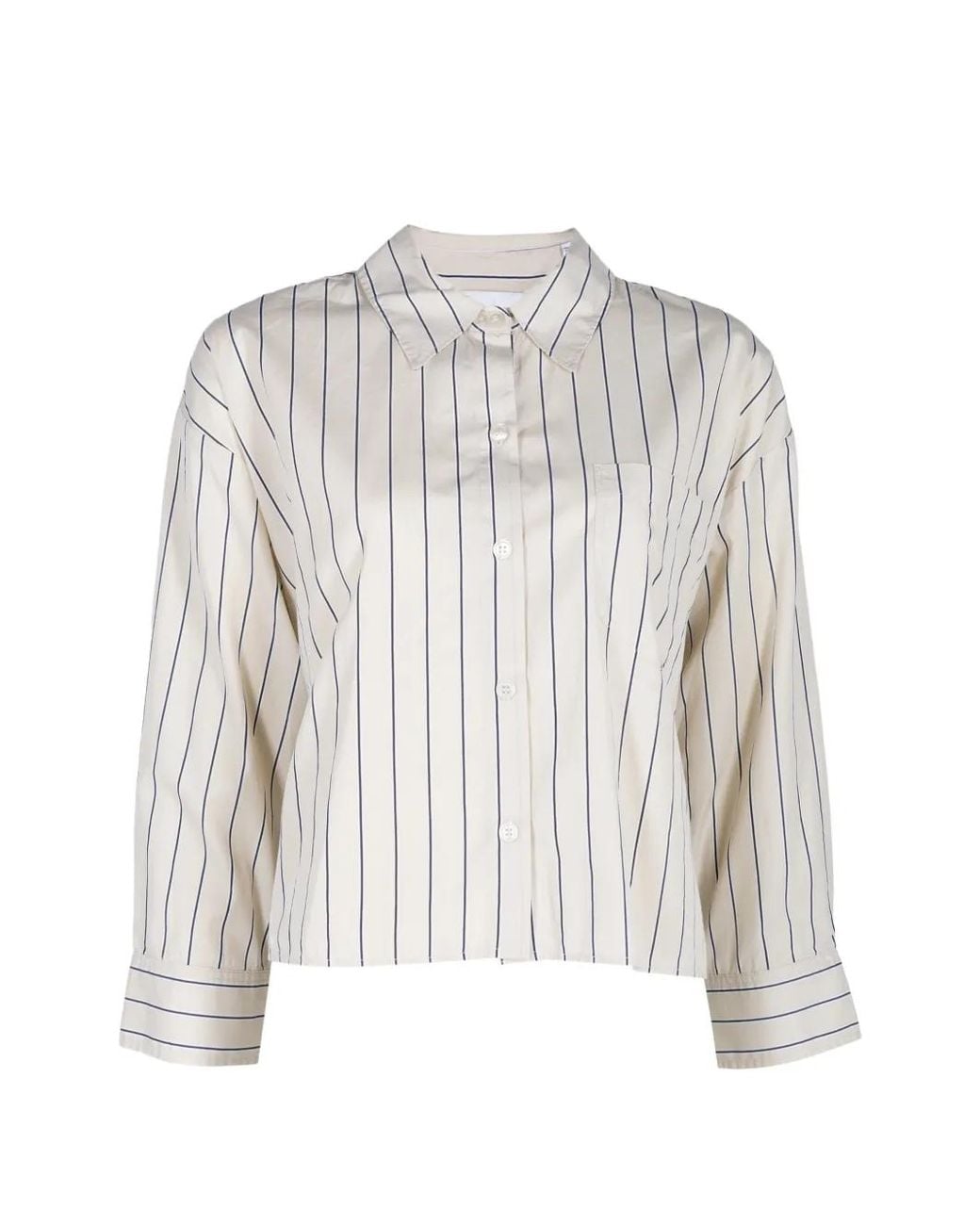 Citizens of Humanity White Petit Ami Striped Shirt