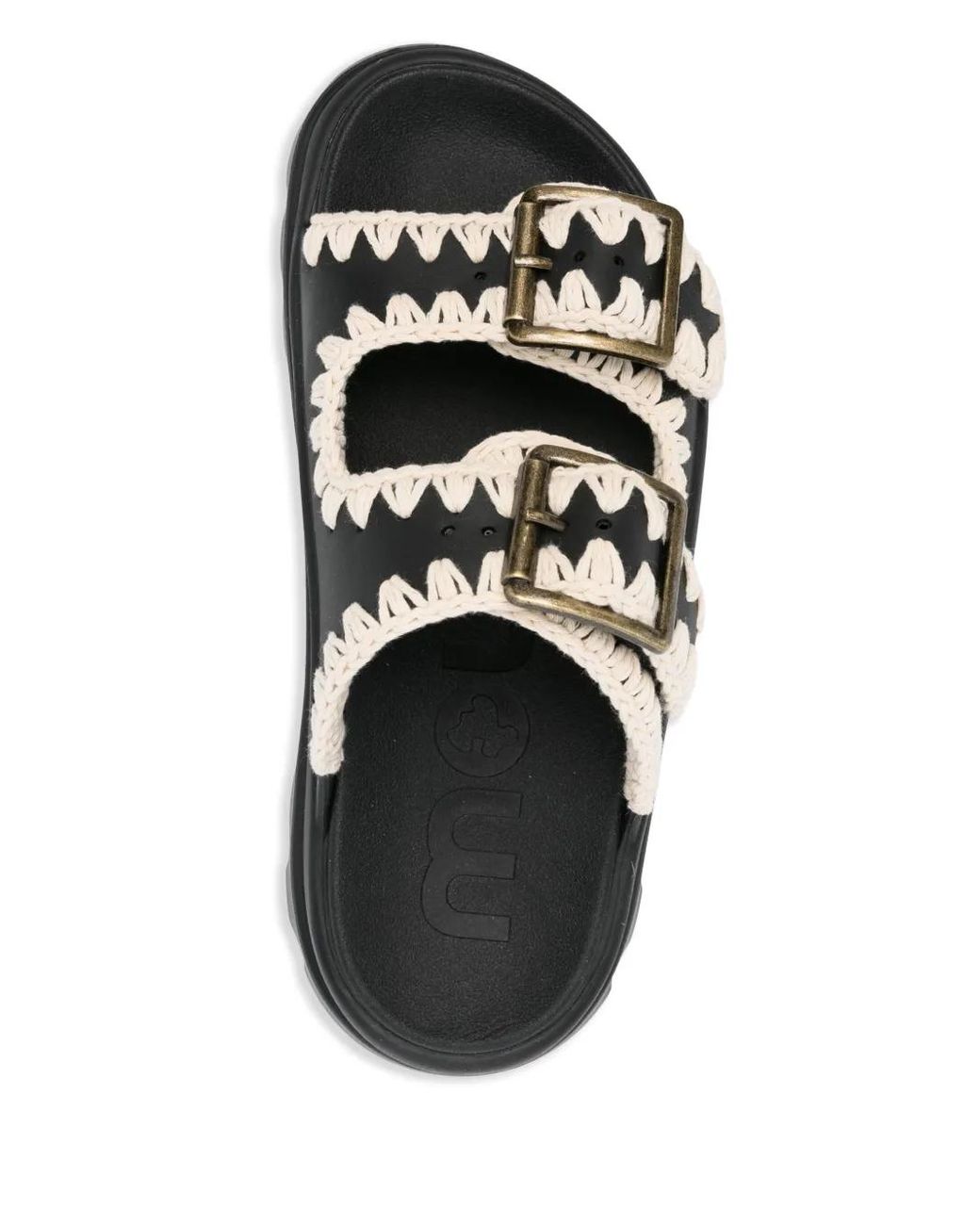Mou Black Eva Sandalen Mit Schnallen